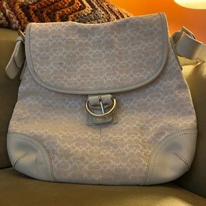 COACH White Shoulder Bag